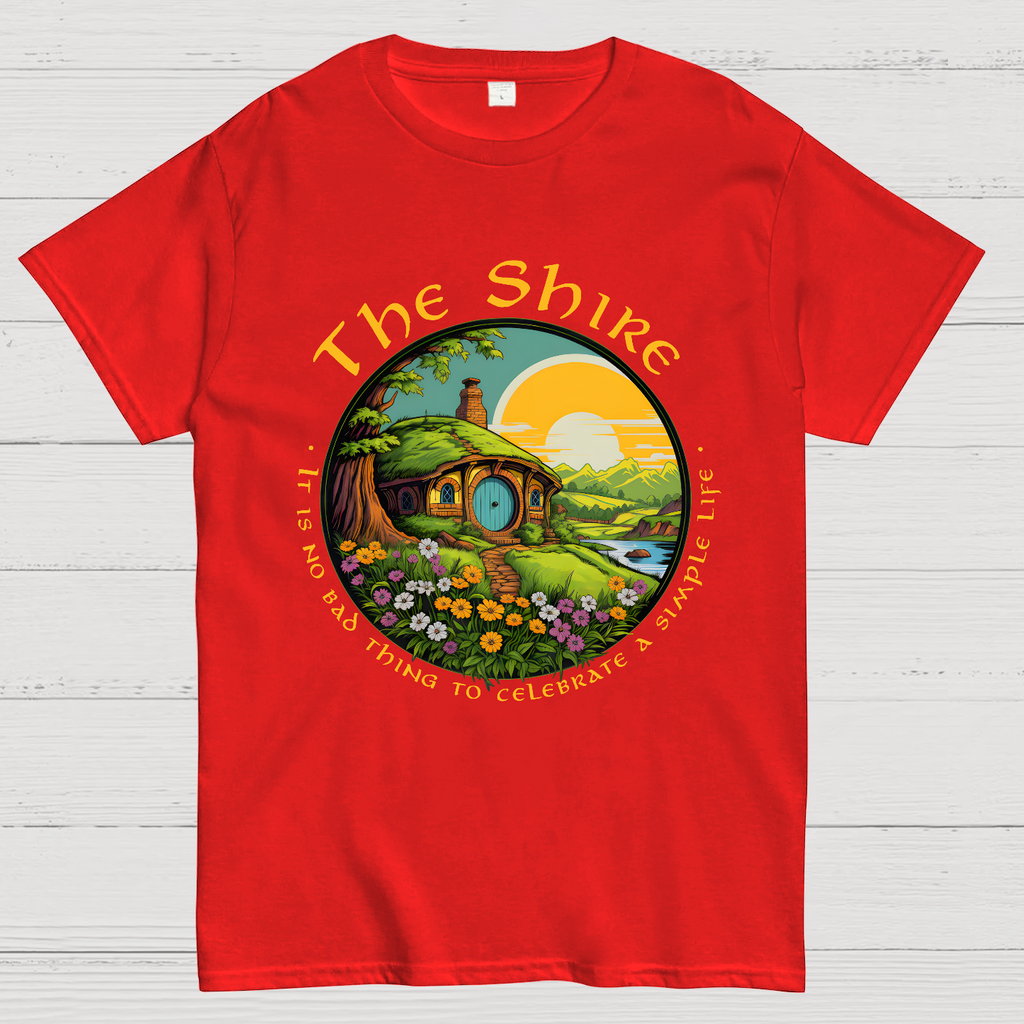 The Shire Home Middle Earth Wizard Journey Fellowship Elvish Bookish  T-Shirt