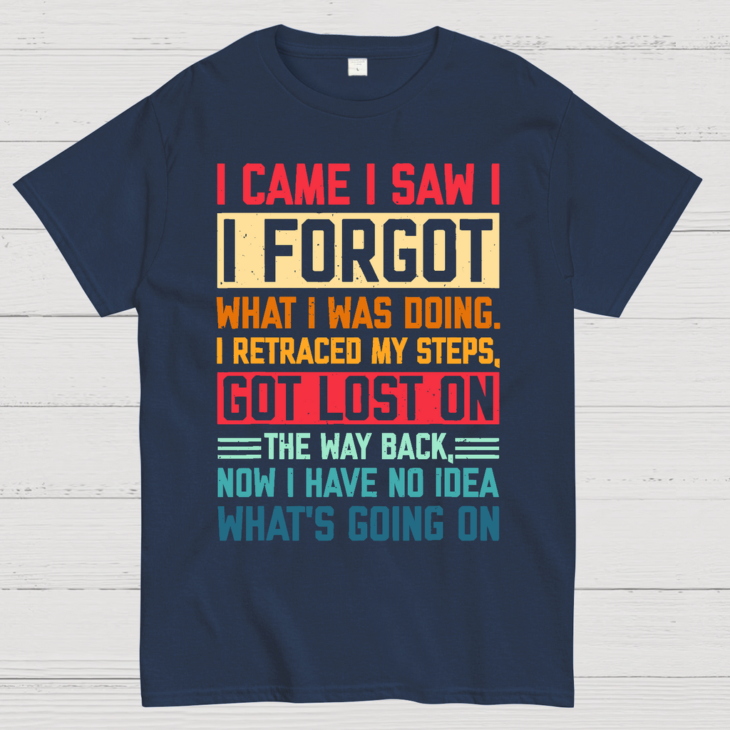 I Came I Saw I Forgot What I Was Doing Sarcastic  T-Shirt