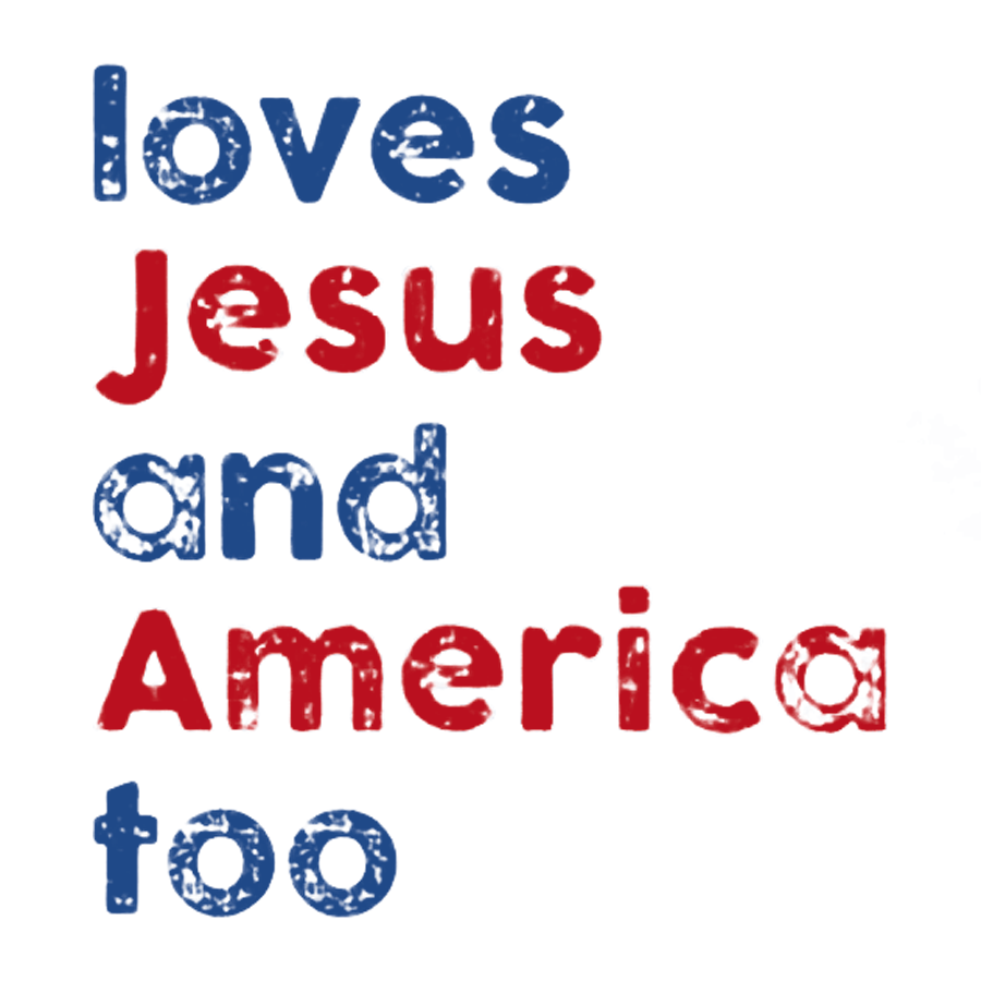 Loves Jesus And America Too Unisex Song Inspired Patriotic Graphic y T-Shirt