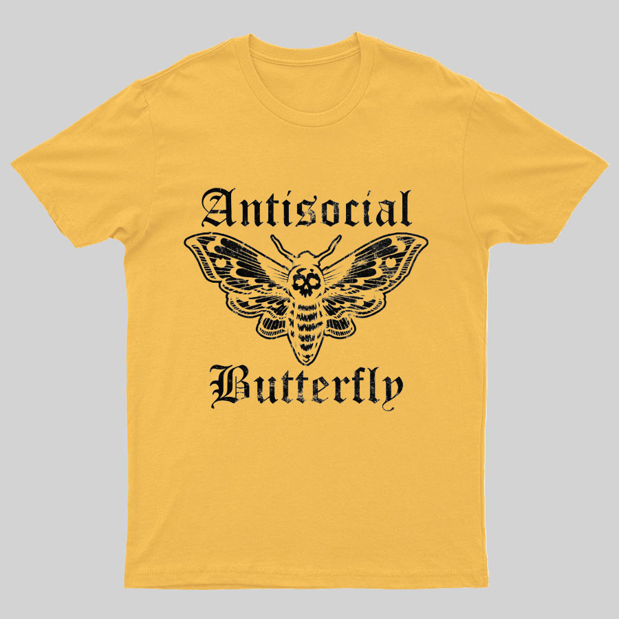 Funny Antisocial Butterfly y T-Shirt