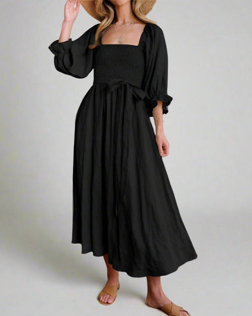 Airy Cotton Summer Dress for Women, Breathable and Versatile, Flattering Fit for Day or Night Wear