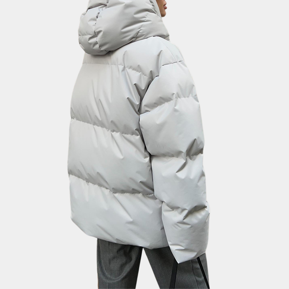 Warm Women's Puffer Jacket - Relaxed Quilted, For Winter
