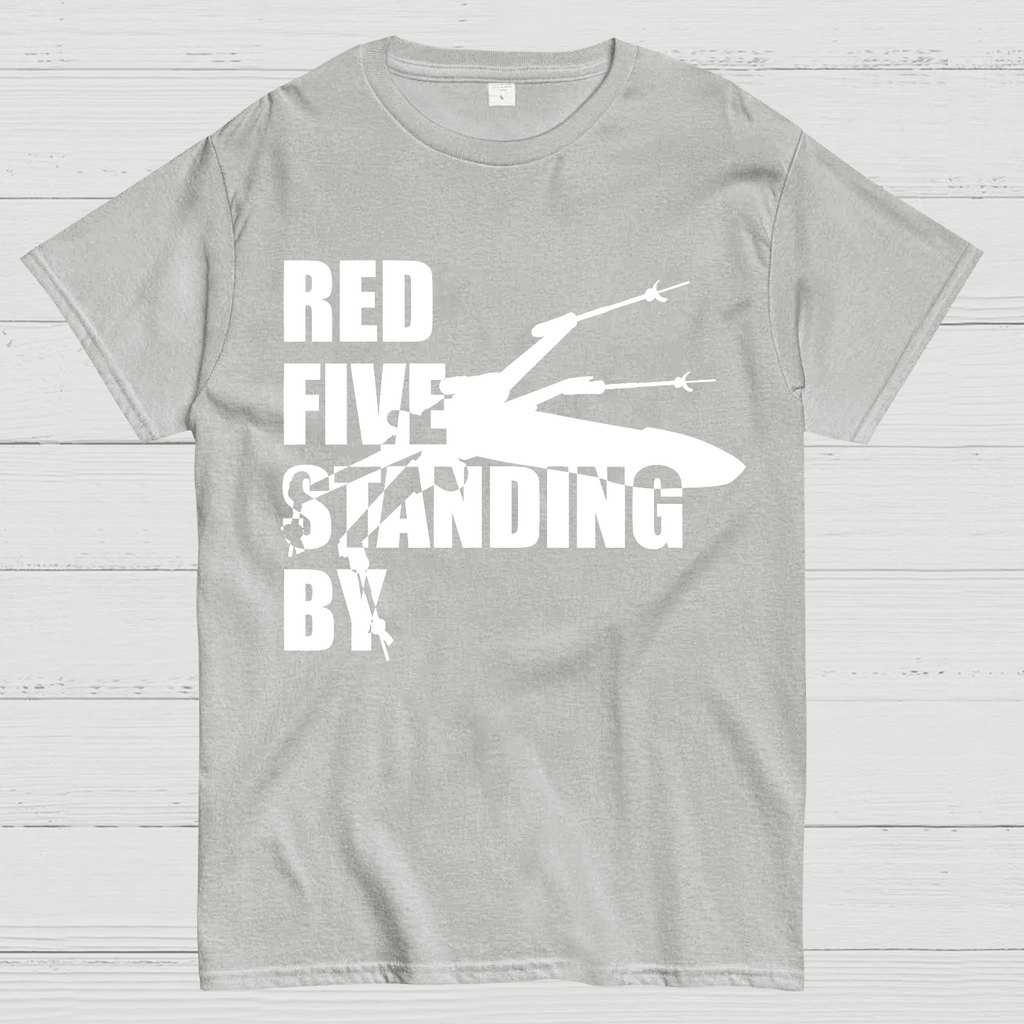 Red Five Standing By Retro  T-Shirt