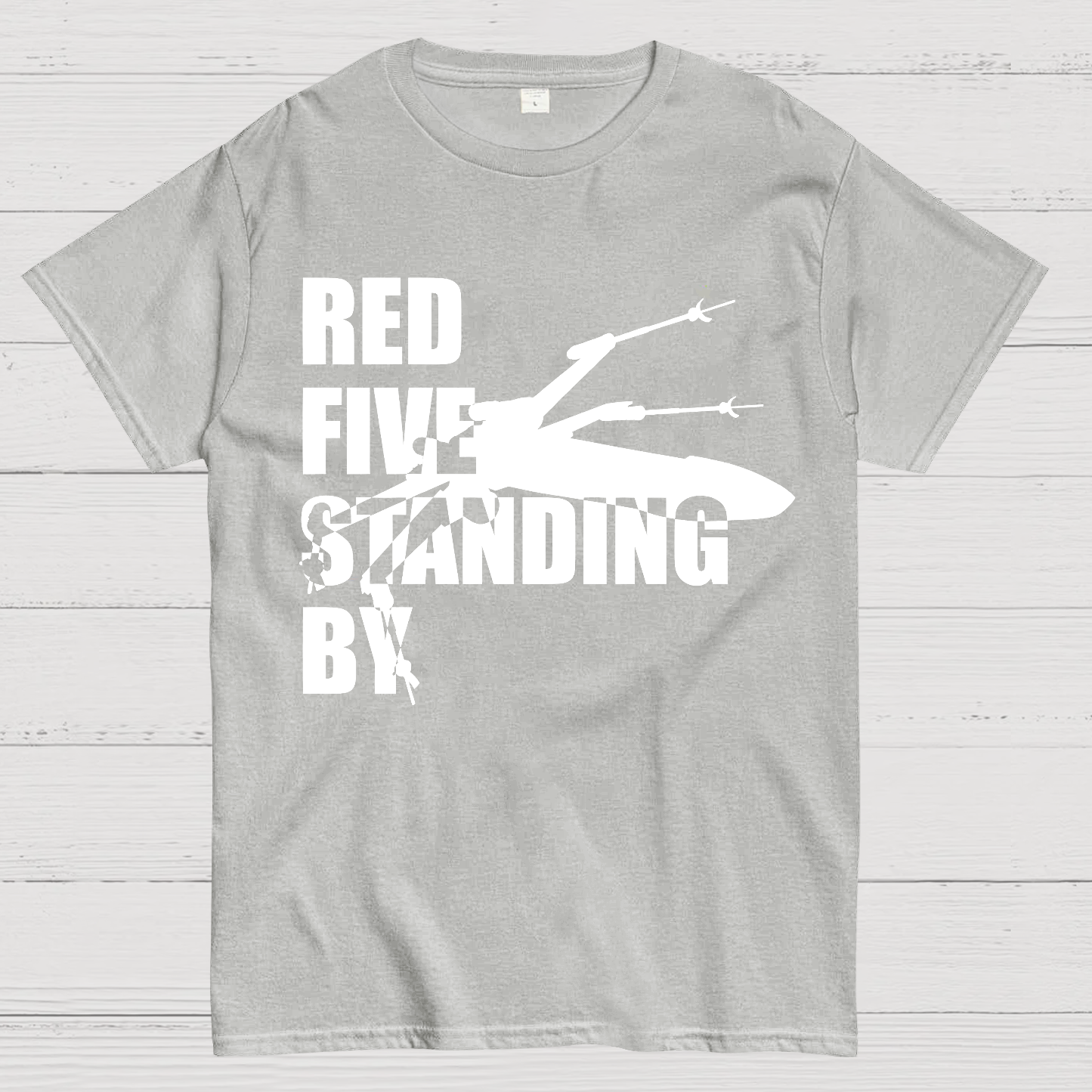Red Five Standing By Retro  T-Shirt