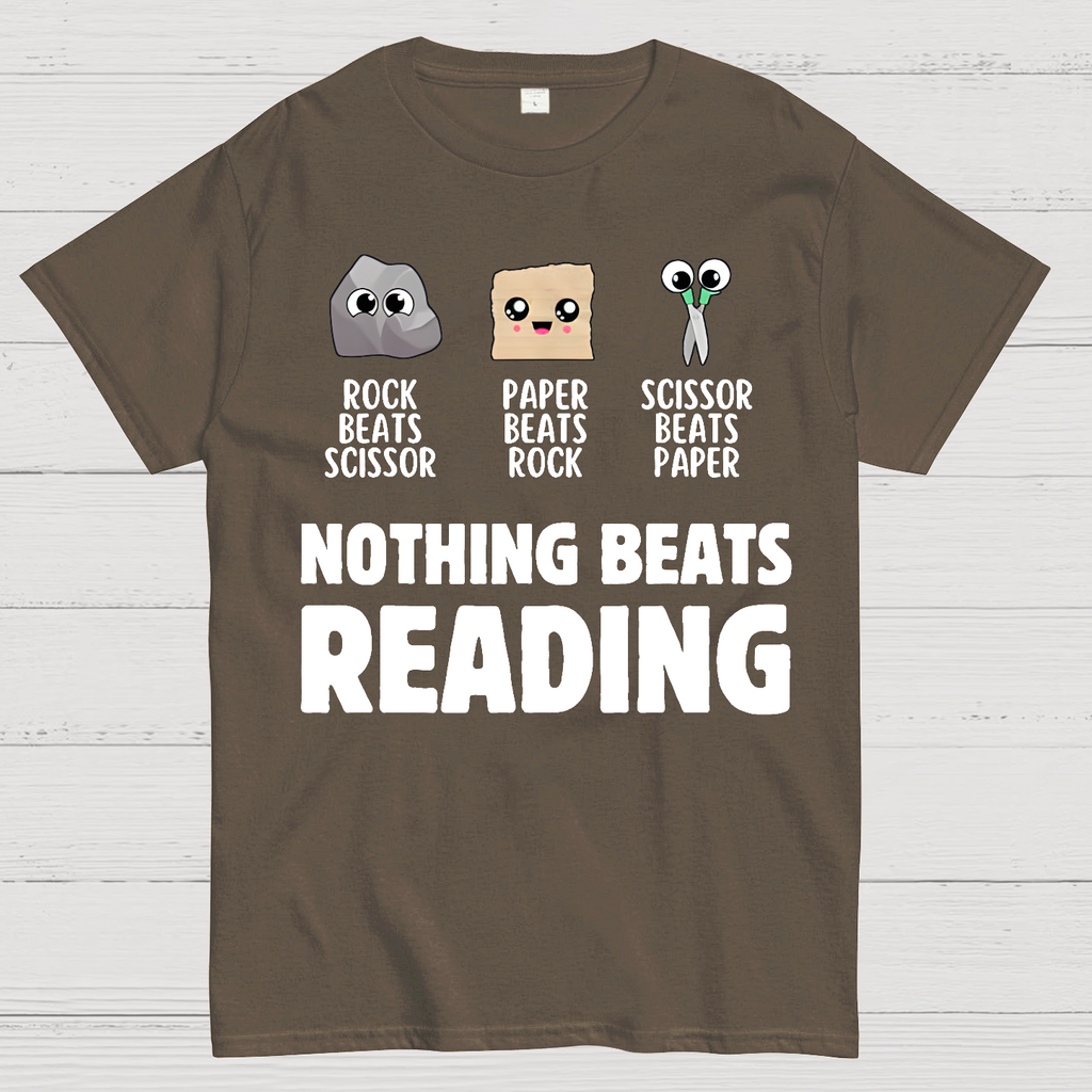 Nothing Beats Reading Librarian Book Bookworm  T-Shirt