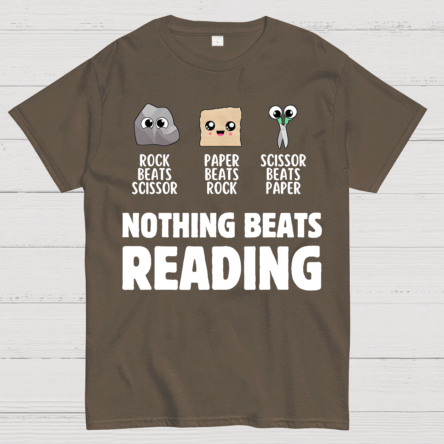 Nothing Beats Reading Librarian Book Bookworm  T-Shirt
