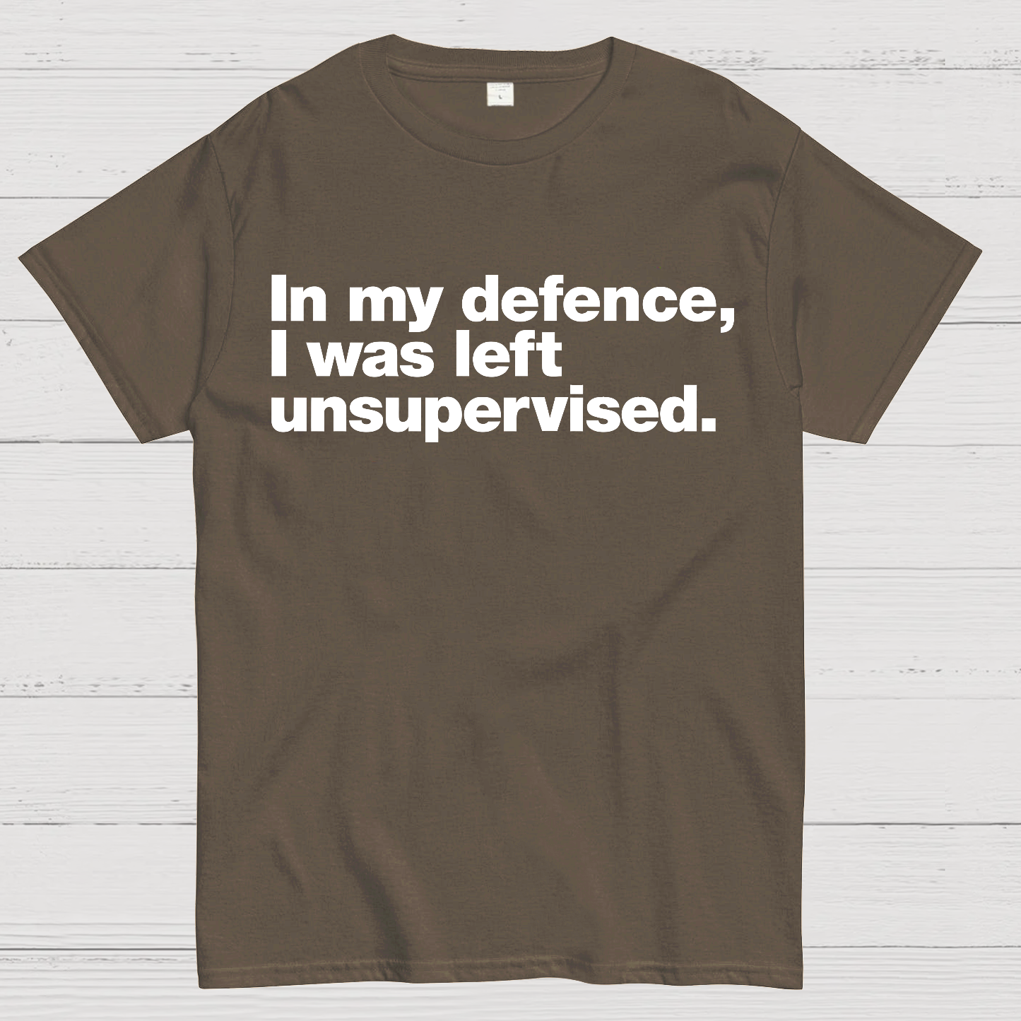 In My Defence，I Was Left Unsupervised. T-Shirt