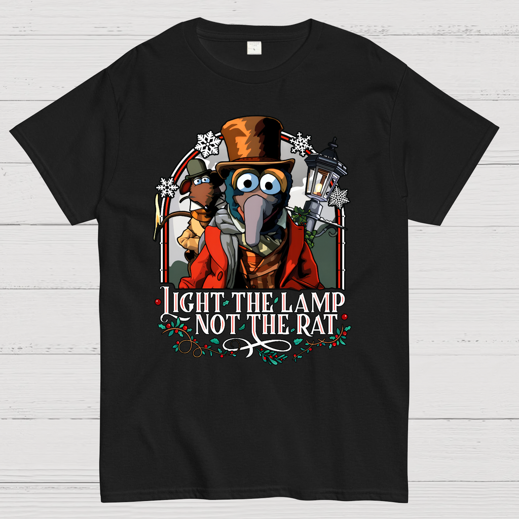 Muppet Christmas Carol - Light the Lamp Not the Rat Magnet  T-Shirt