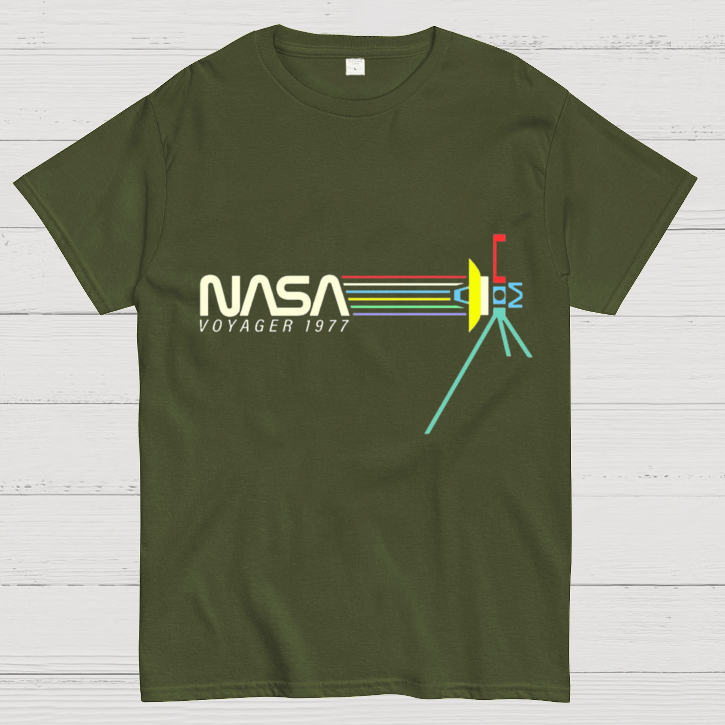 Retro NASA Voyager Spacecraft y T-Shirt