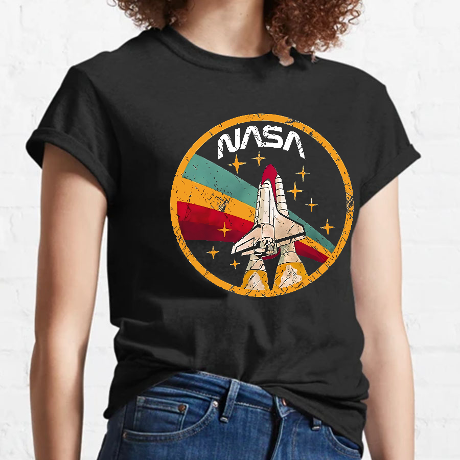 NASA Retro Flight Logo y T-Shirt