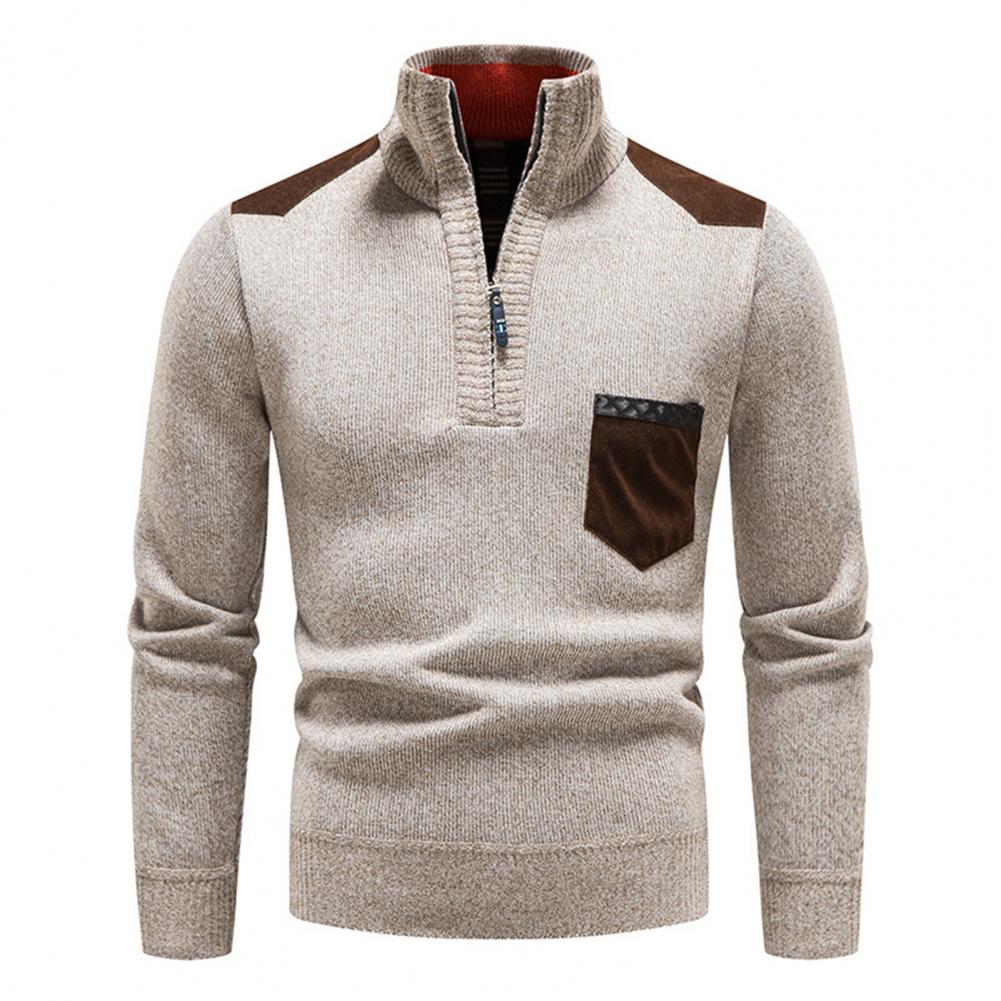 Lightweight Refined Men's Half Zip Pullover - Merino Wool