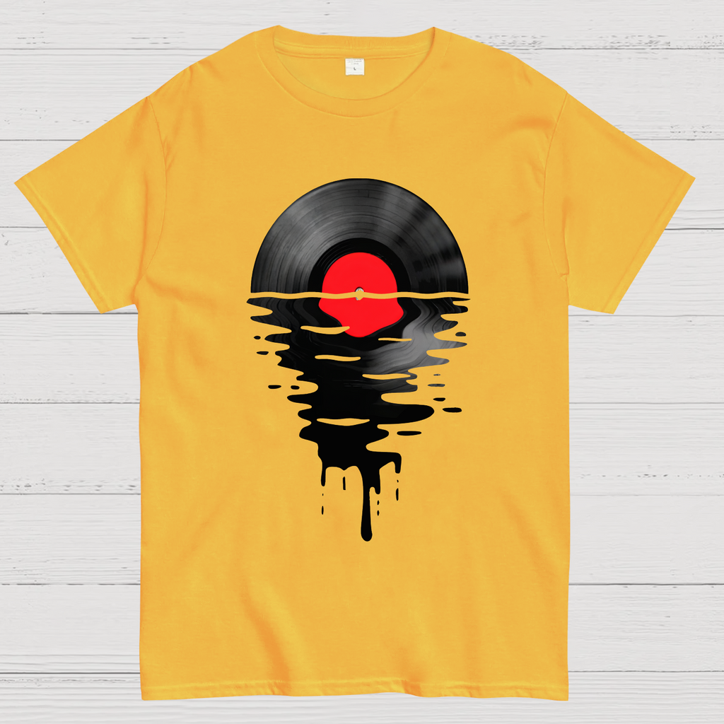 Vinyl LP Music Record Sunset Red  T-Shirt