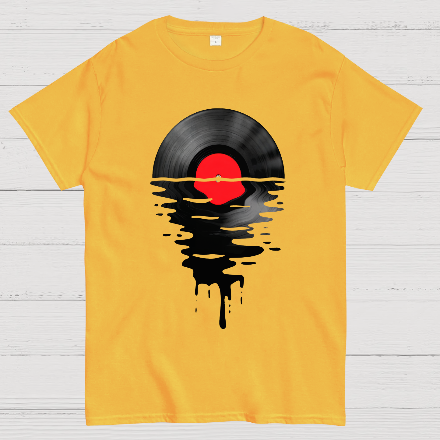 Vinyl LP Music Record Sunset Red  T-Shirt