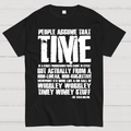 Dr Who 10th Doctor Quote Wibley Wobbley Timey Wimey  T-Shirt