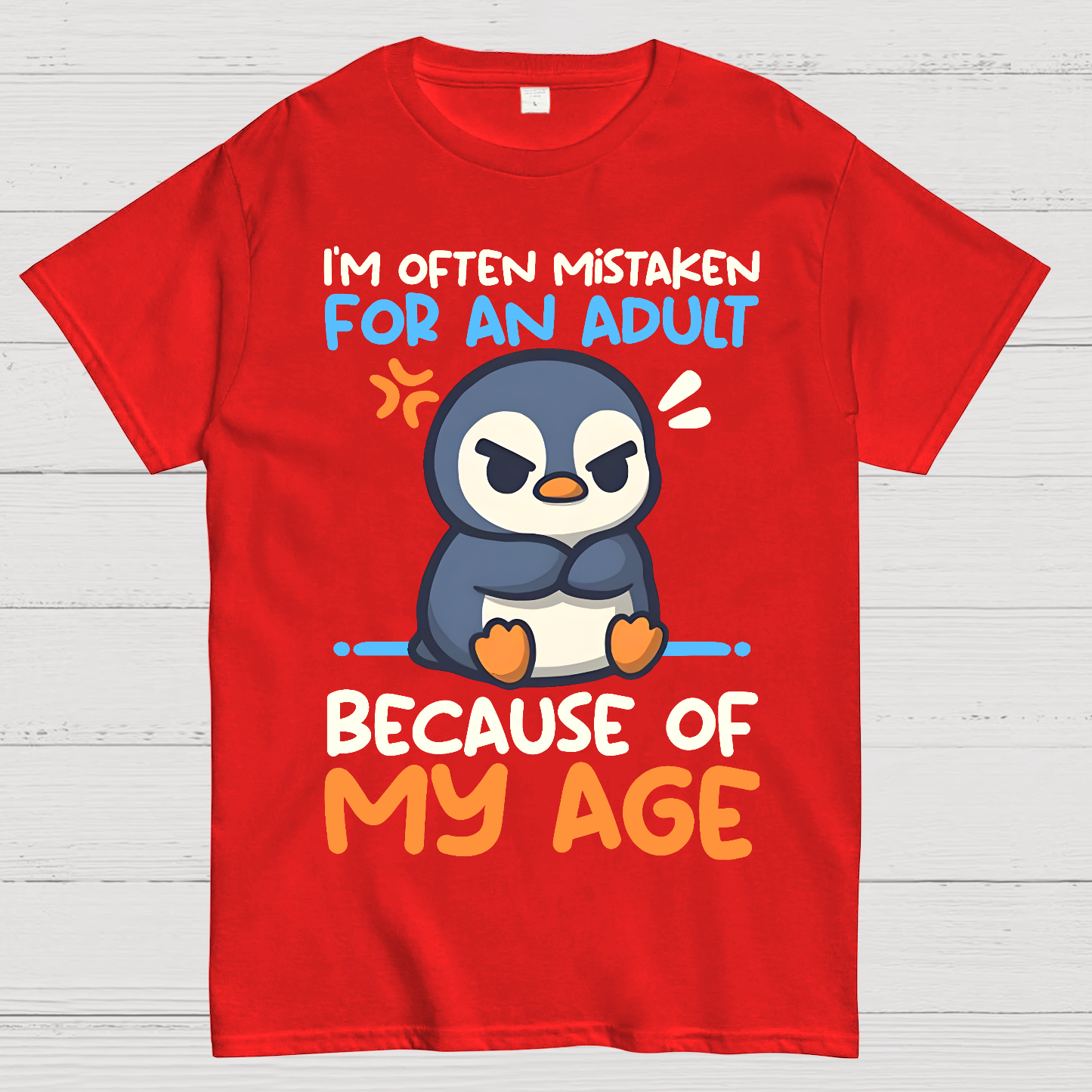 Penguin often mistaken for an adult  T-Shirt