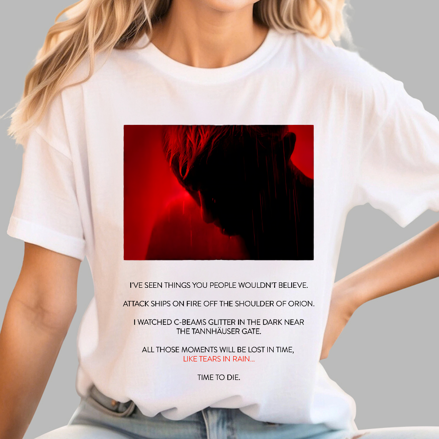 Tears in Rain-Tears in Red-Time to Die  T-Shirt