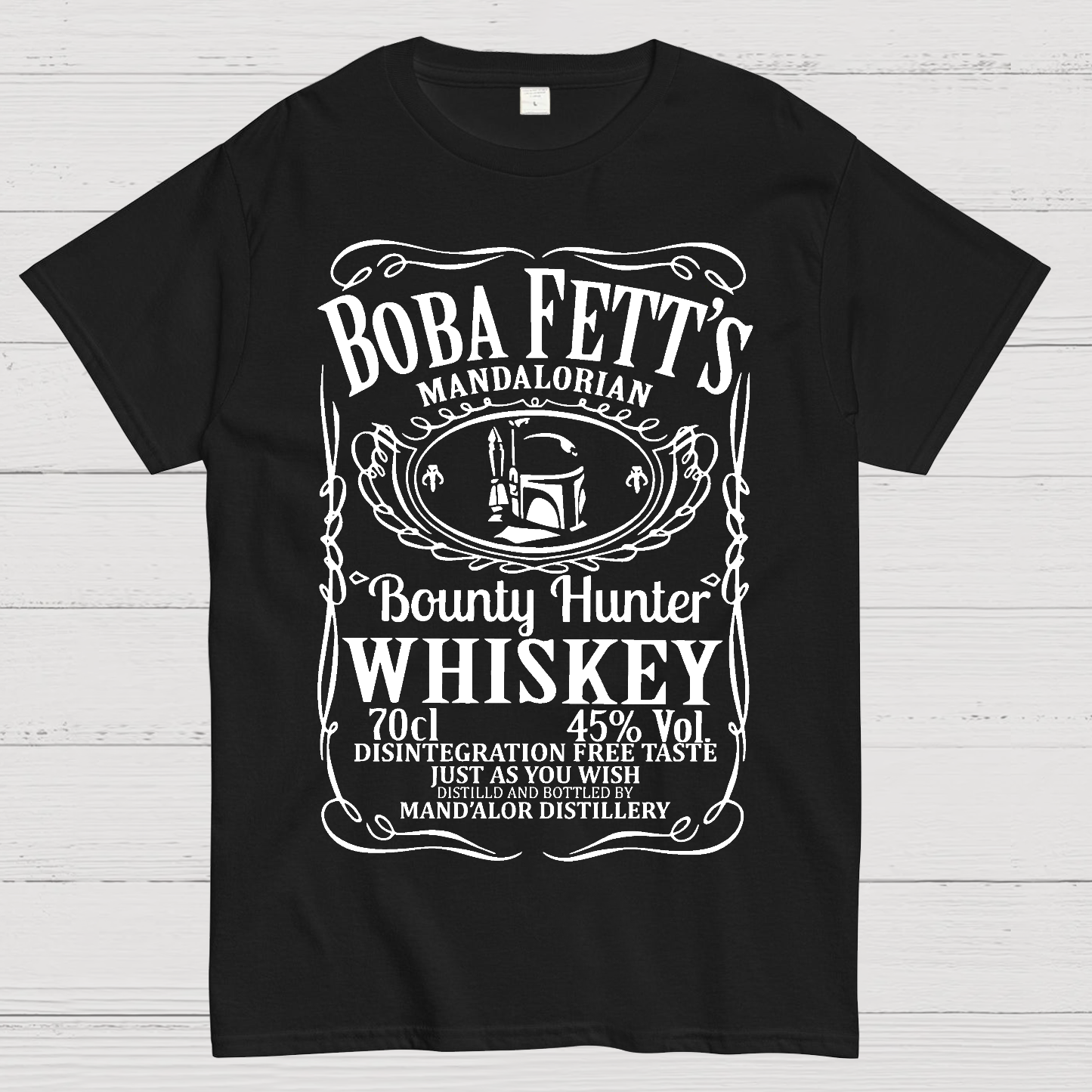 Mandalorian Bounty Hunter Whiskey  T-Shirt