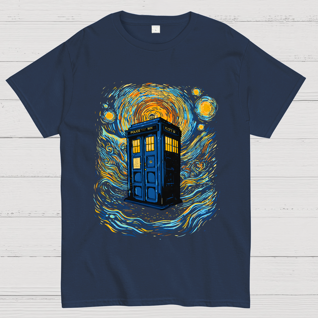 Starry Sky Phone Booth  T-Shirt