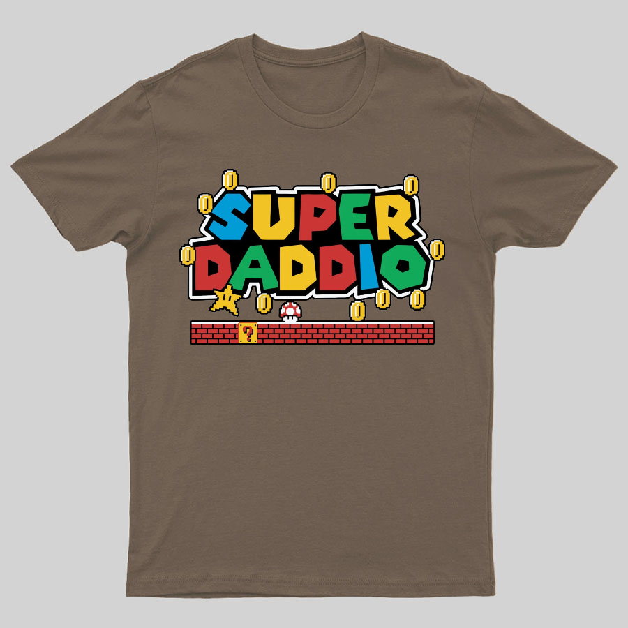 Father's Day Gift Father's Day SUPER DADDIO Gamer Dad y T-Shirt