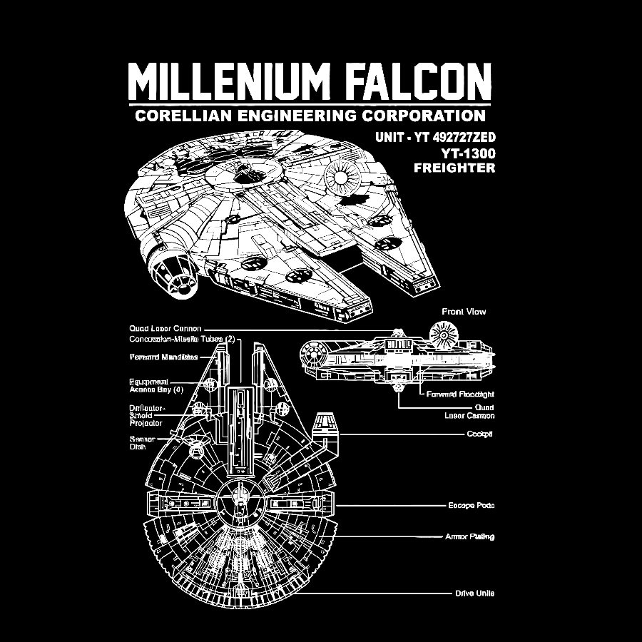 Millenium Falcon  T-Shirt
