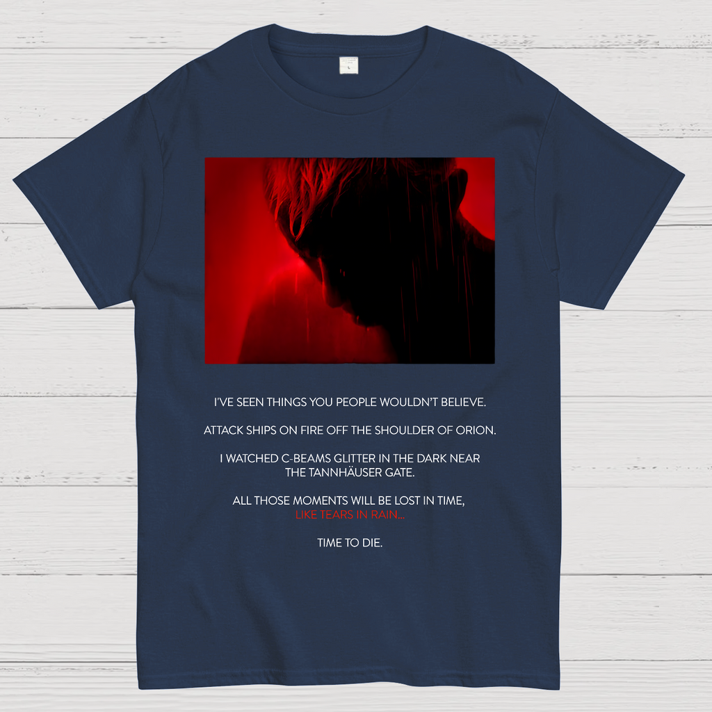 Tears in Rain-Tears in Red-Time to Die  T-Shirt