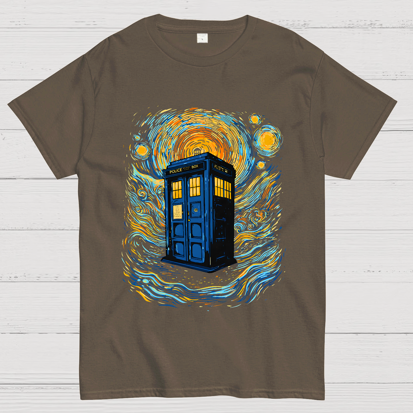 Starry Sky Phone Booth  T-Shirt