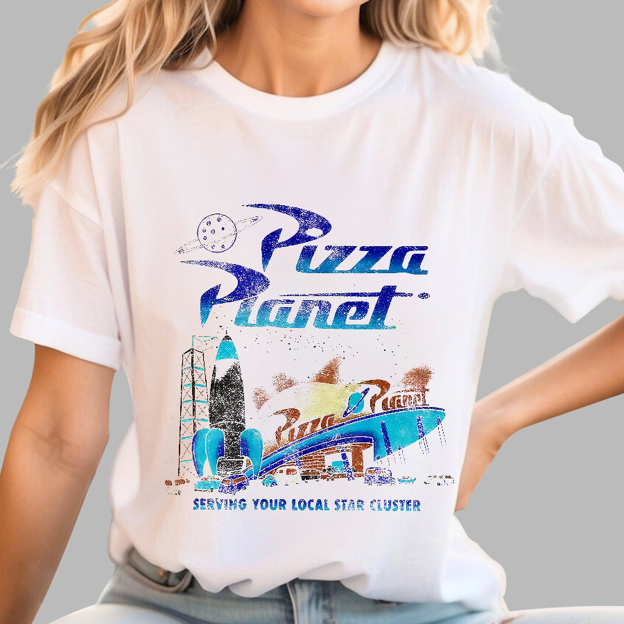 Retro Toy Story Pizza Planet Serving Your Local Star  T-Shirt