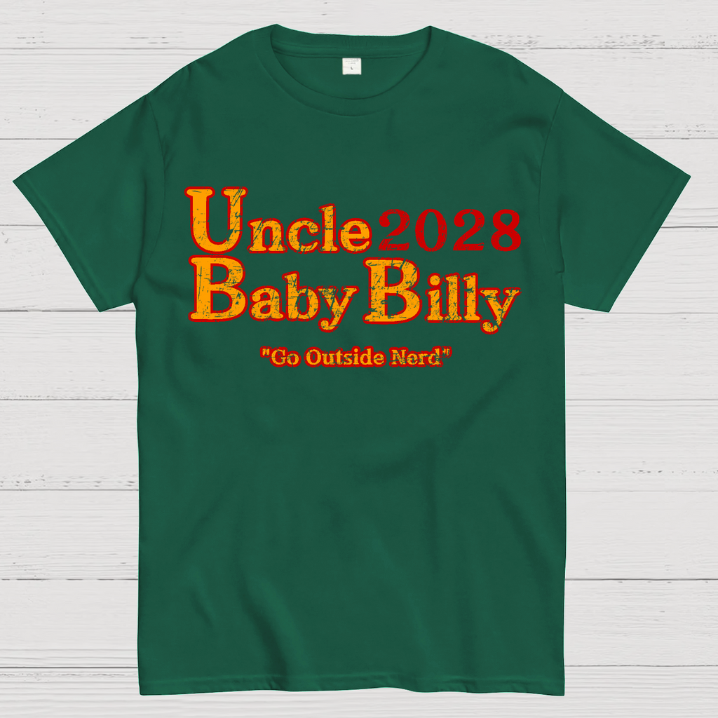Uncle Baby Billy 28 - Go Outside Nerd  T-Shirt