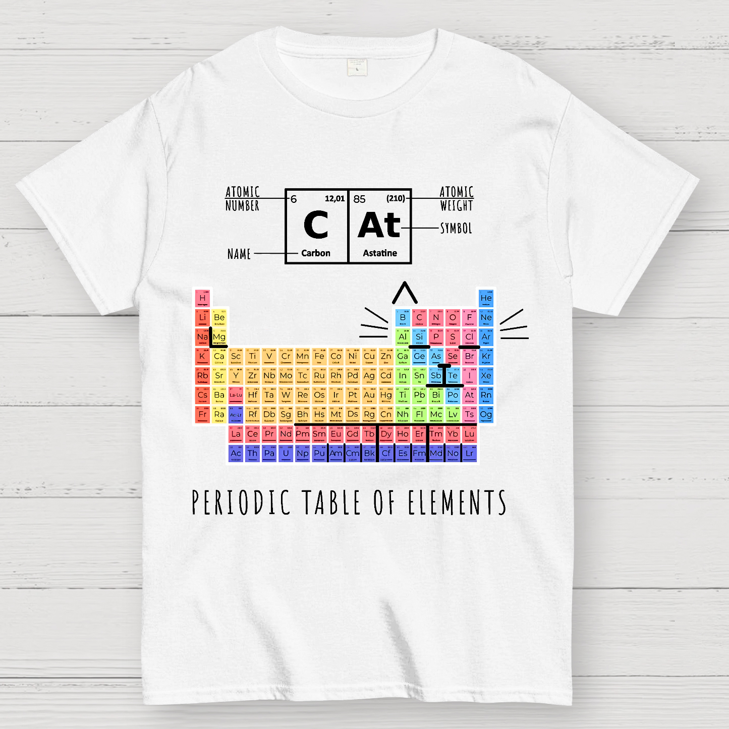 Periodic Table Of Cats  T-Shirt