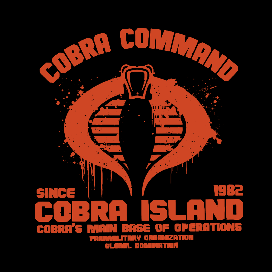 Cobra Command Cobra Island Nerd T-Shirt