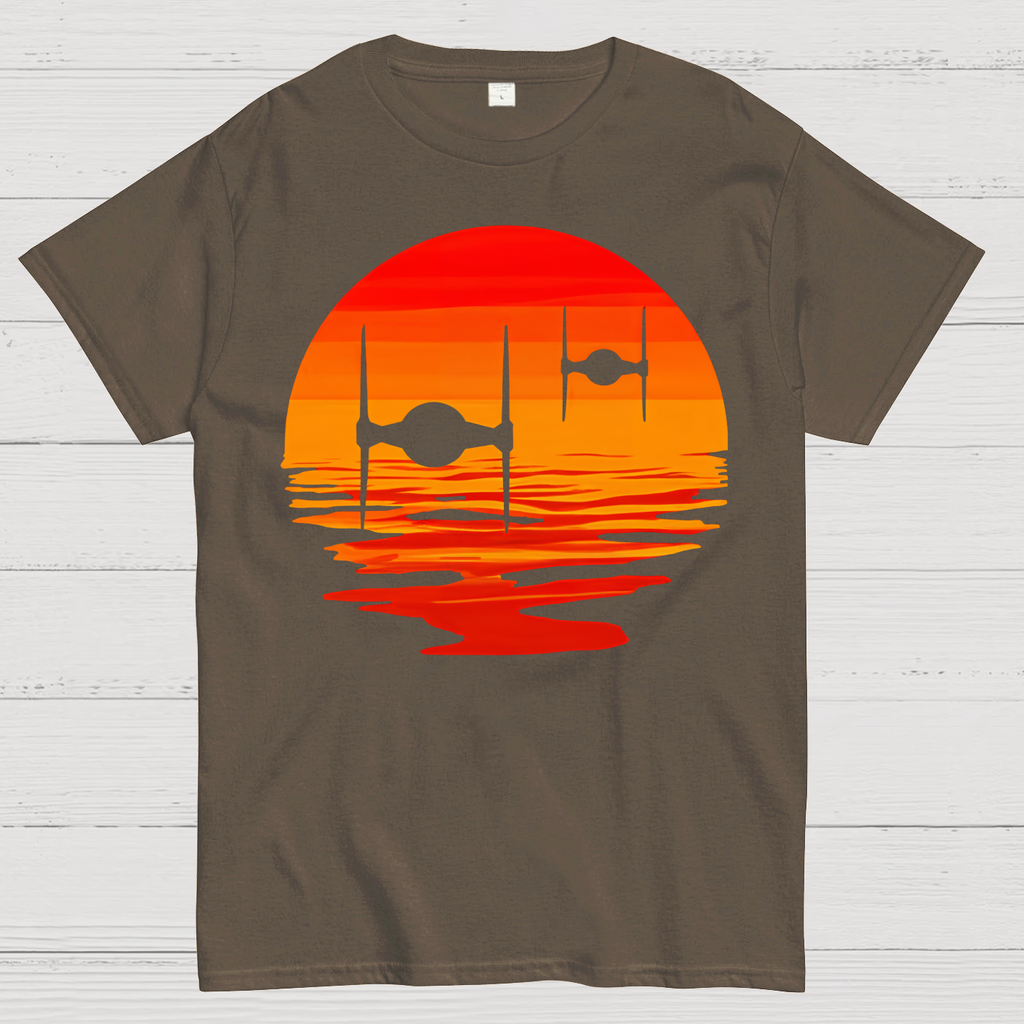 Tie Fighter Sunset  T-Shirt