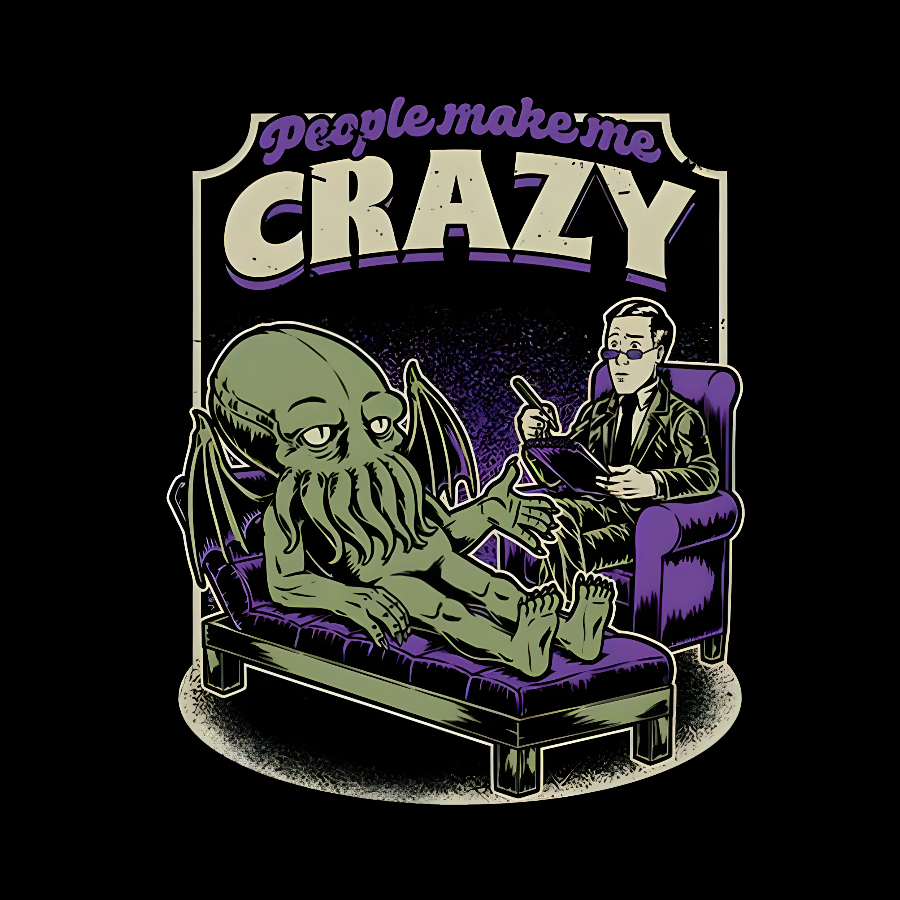 Lovecraft Cthulhu Therapy  T-Shirt