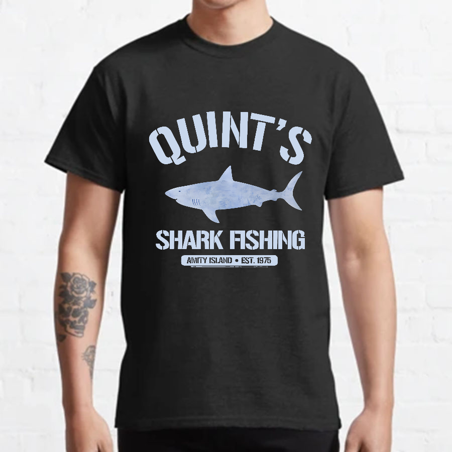 Quint's Shark Fishing Jaws Retro y T-Shirt
