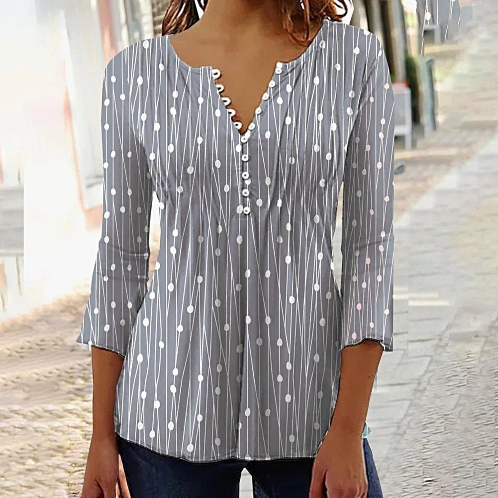 Elegant Women's V-Neck White Blouse, Lightweight and Comfortable Spring Top for Casual or Formal Occasions