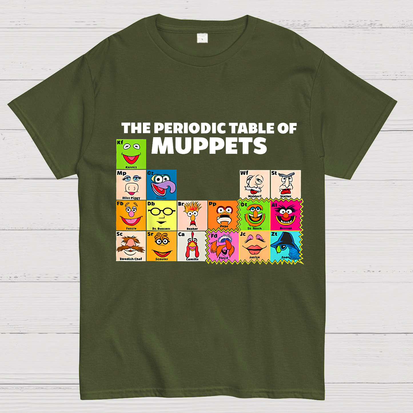 Muppets Periodic Table Funny y T-Shirt
