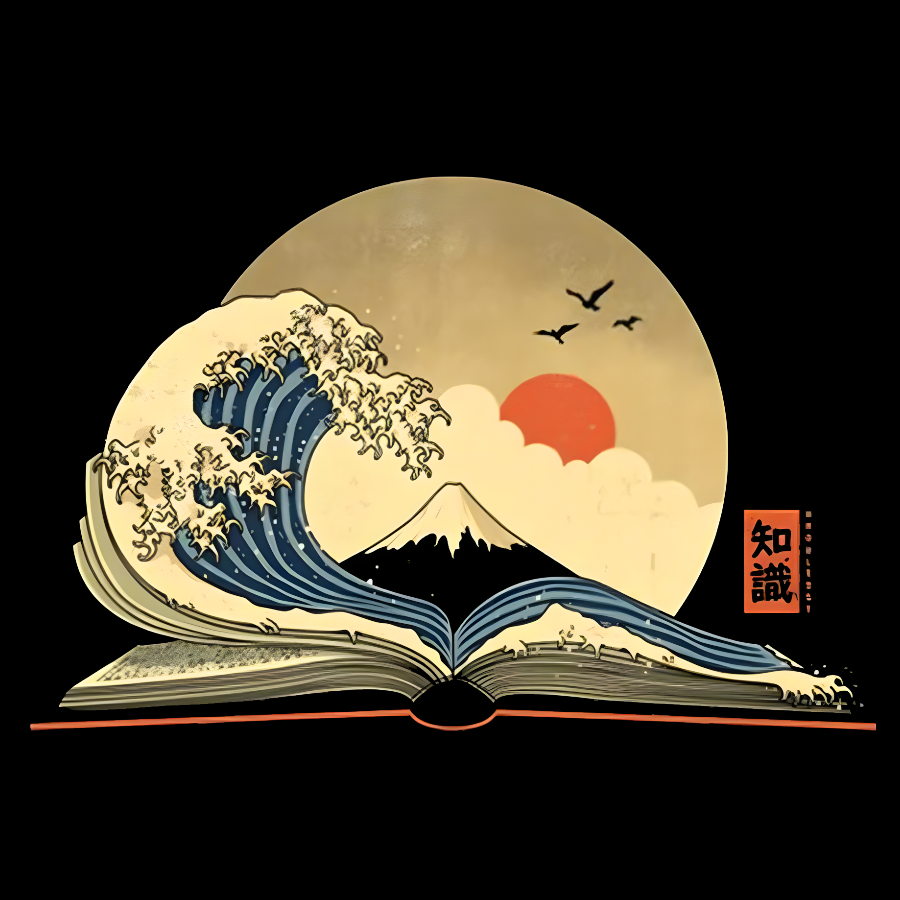 The Great Wave of Knowledge  T-Shirt