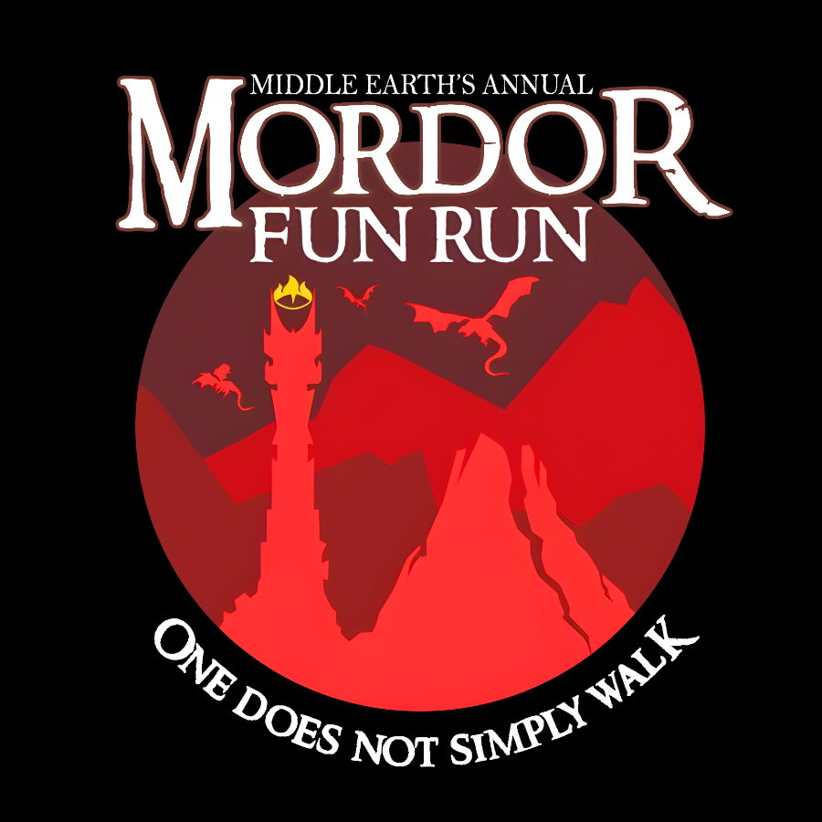 Middle Earth’S Mordor Fun Run One Does Not Simply Walk  T-Shirt