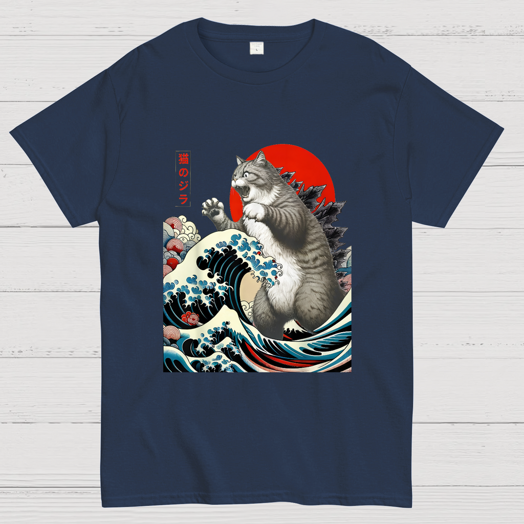 Catzilla Cat Japanese Art T-Shirt