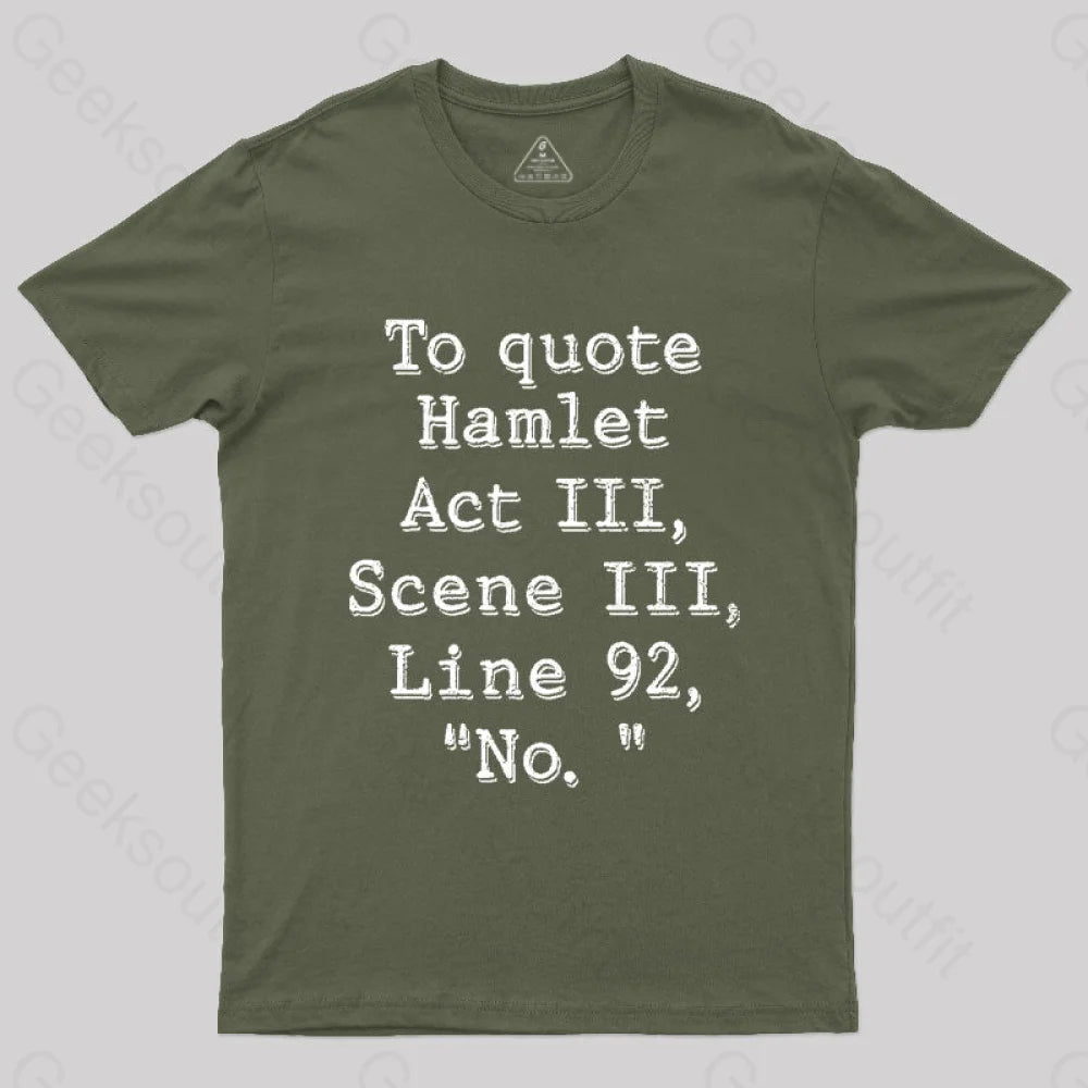 To Quote Hamlet  T-Shirt