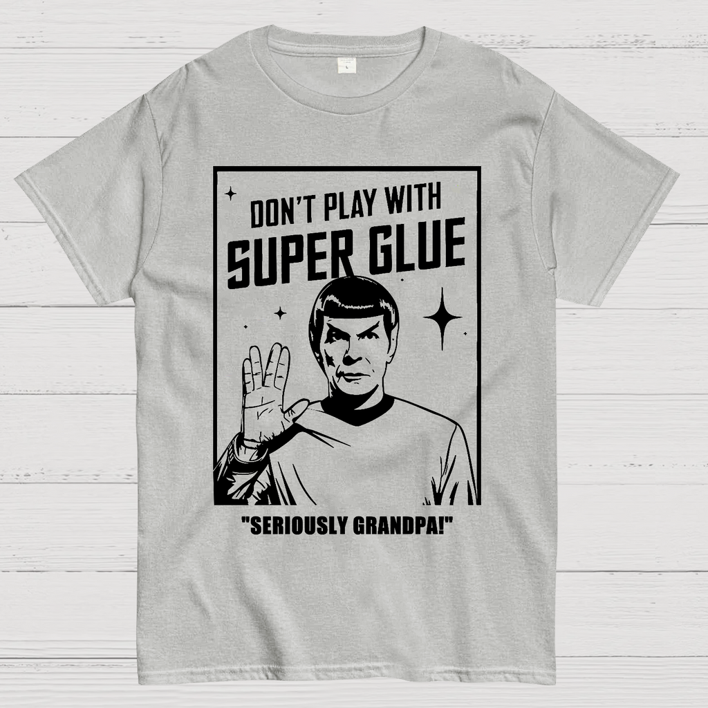 Don't Play With Superglue Grandpa  T-Shirt