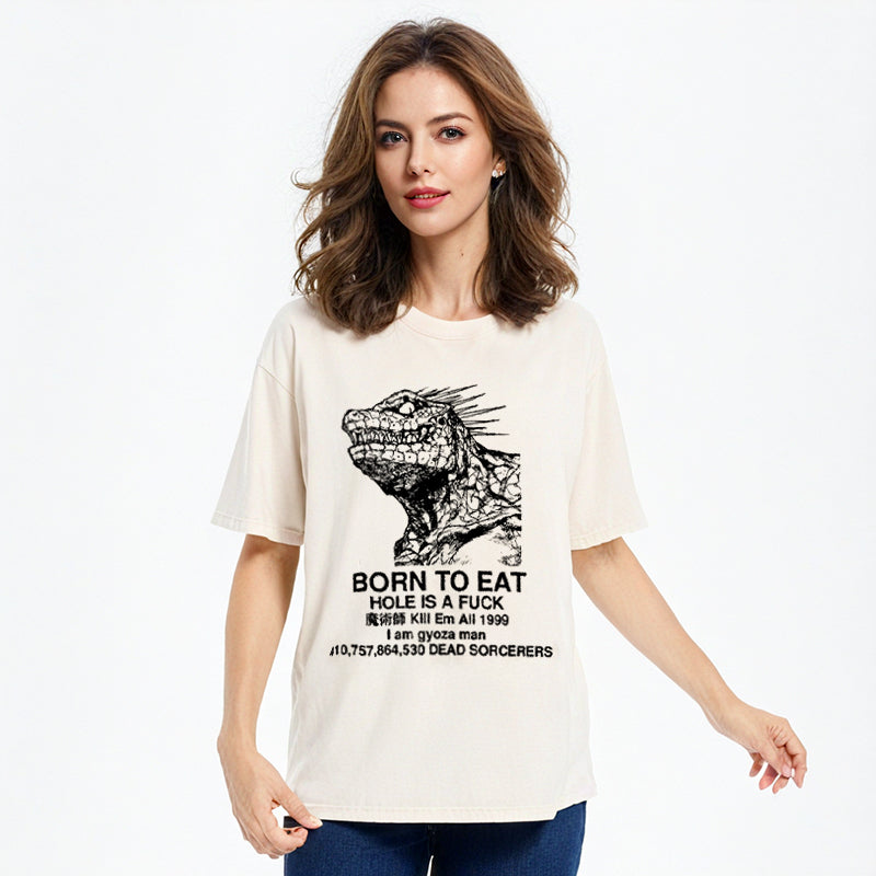 bbb Born To Eat Washed T-Shirt