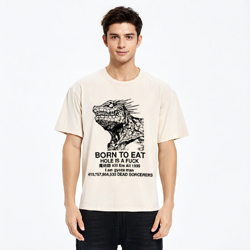 bbb Born To Eat Washed T-Shirt