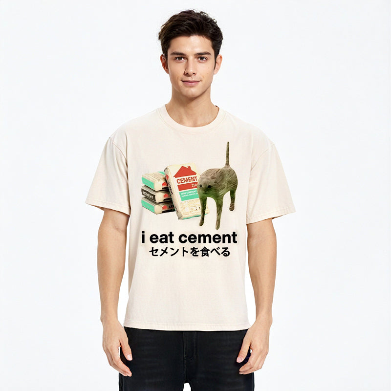 bbb I Eat Cement Washed T-Shirt