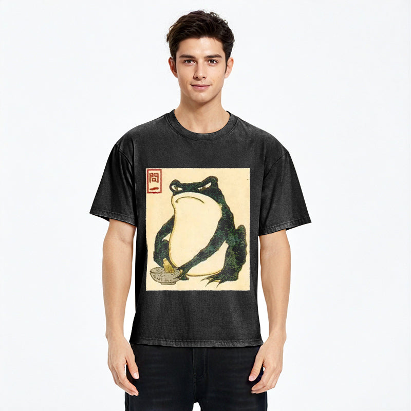 bbb Matsumoto Hoji Japanese Frog Washed T-Shirt