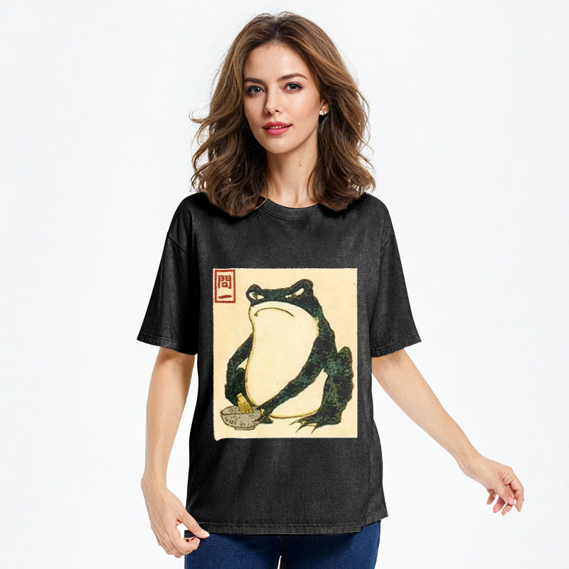 bbb Matsumoto Hoji Japanese Frog Washed T-Shirt