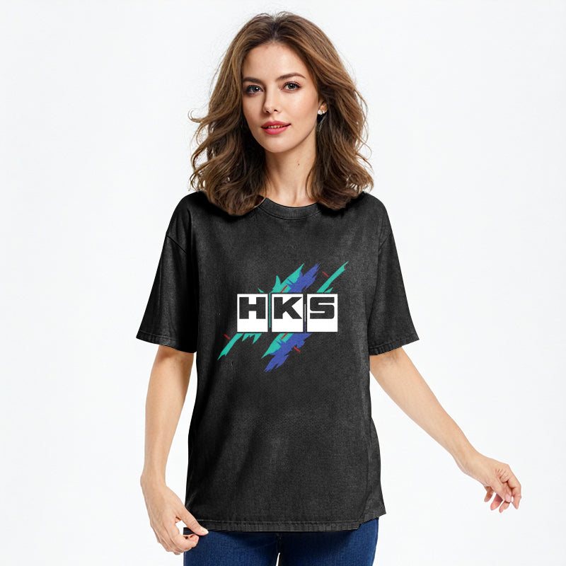 bbb HKS Drifting Drag JDM Washed T-Shirt
