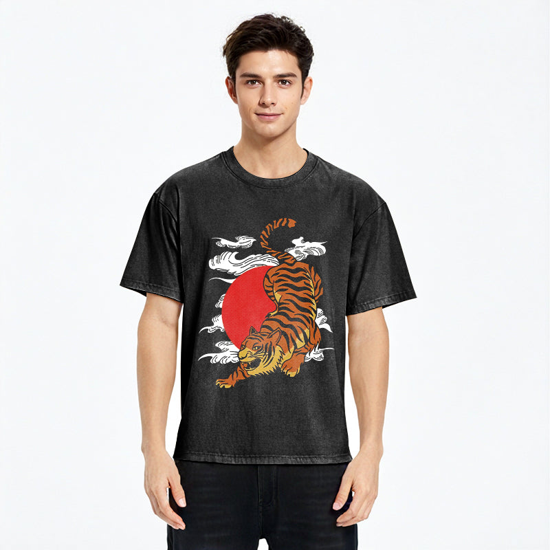 bbb Japanese Fierce Tiger Washed T-Shirt