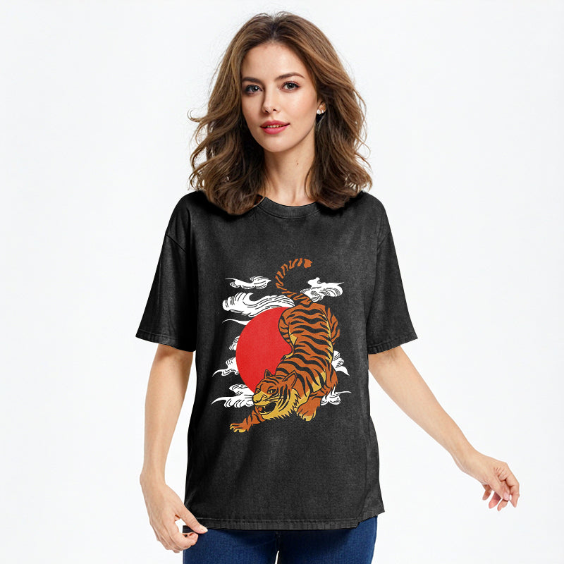 bbb Japanese Fierce Tiger Washed T-Shirt