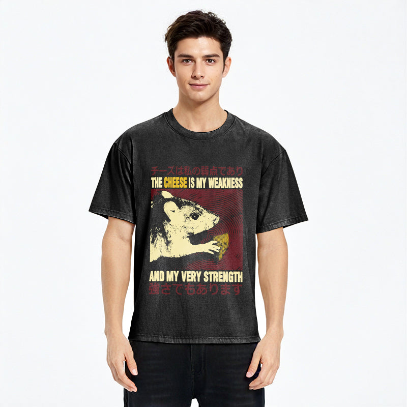 bbb The Cheese is My Weakness Washed T-Shirt