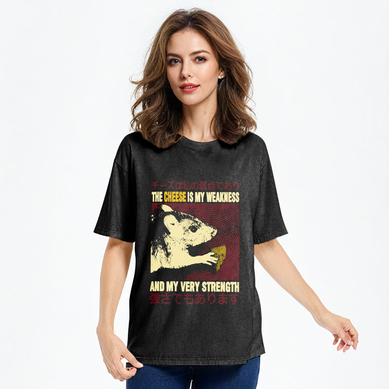 bbb The Cheese is My Weakness Washed T-Shirt